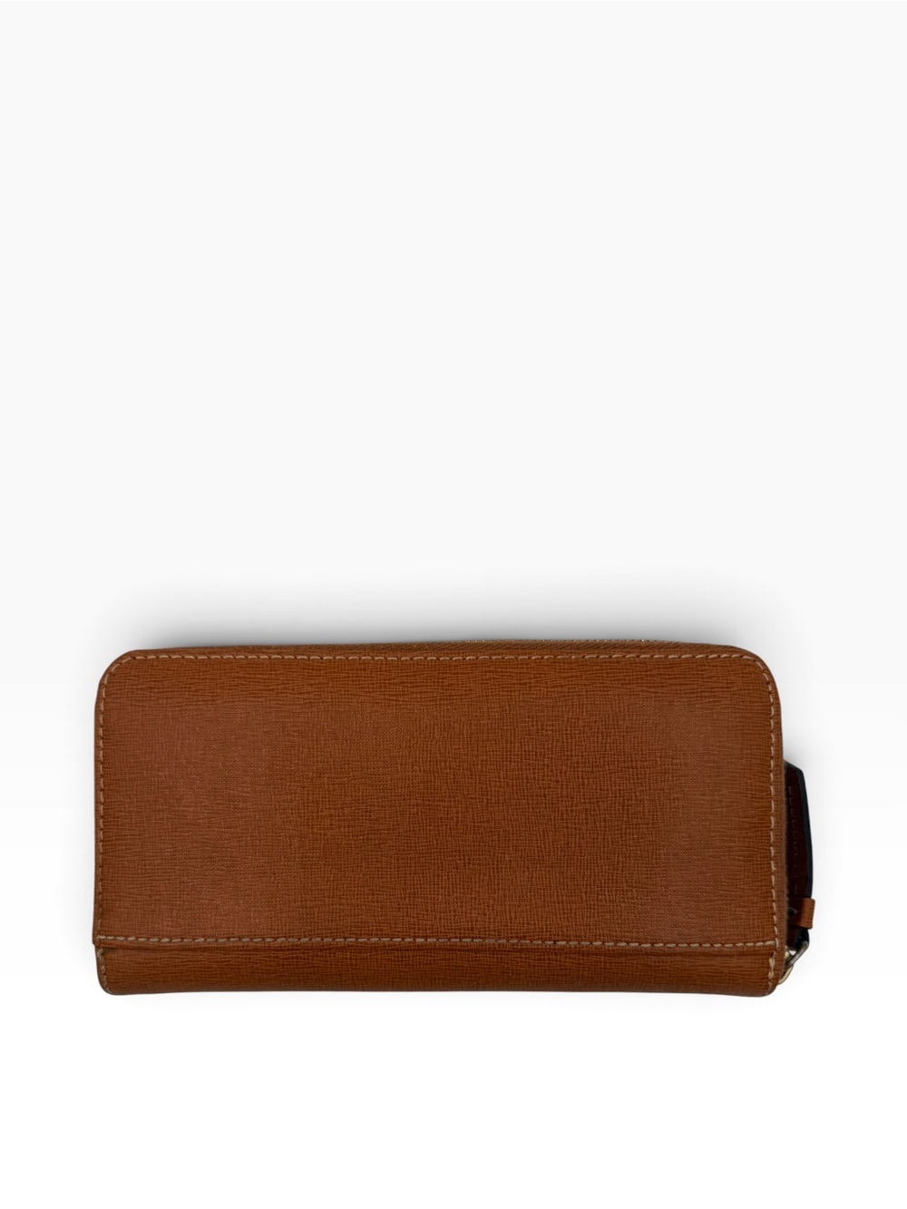 Dooney & Bourke 1975 Tan Leather Zip Around Wallet - Picture 2 of 9